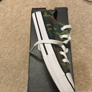Boys new in box camouflage converse